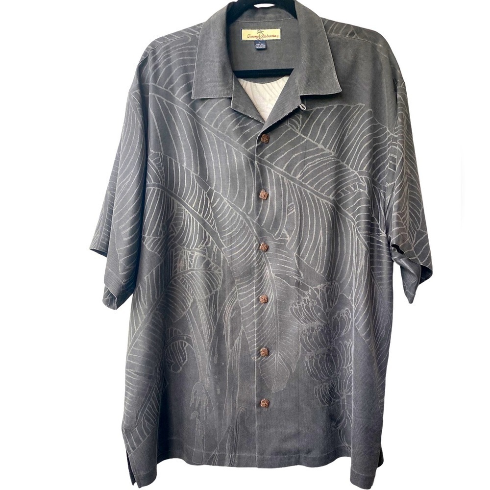 Tommy Bahama Hawaiian Tropical 100%‎ Silk Relax Button Down Shirt